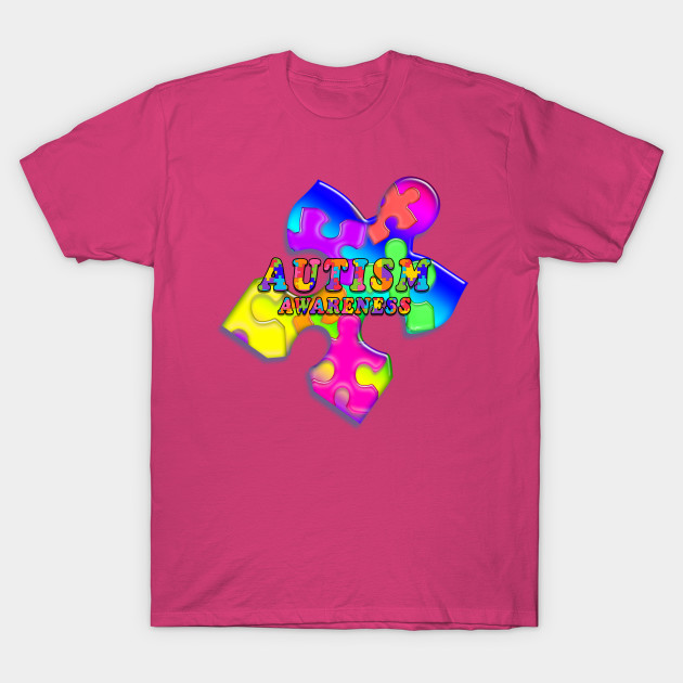 Autism Awareness Rainbow Puzzle Man